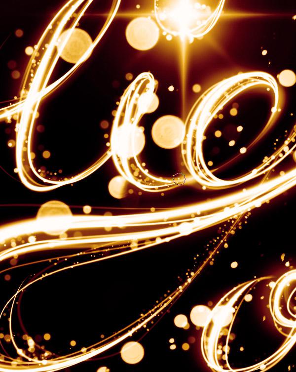 PS怎么学习!PhotoShop制作闪耀的光斑文字特效